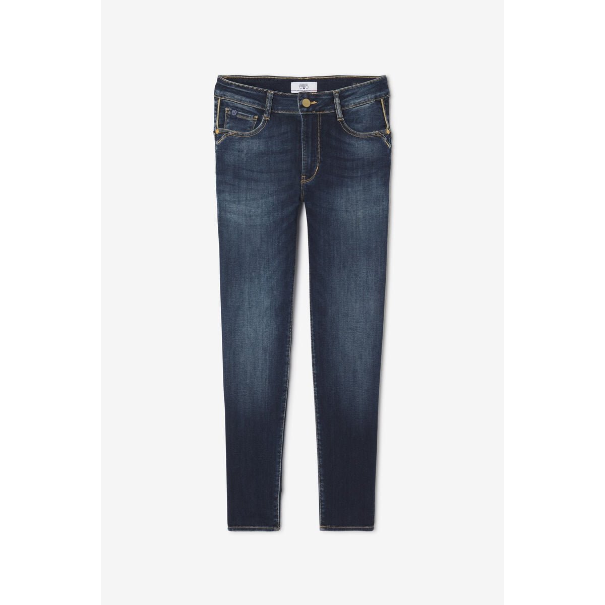 Jeans push-up slim taille haute PULP, 7/8ème blue, LE TEMPS DES CERISES