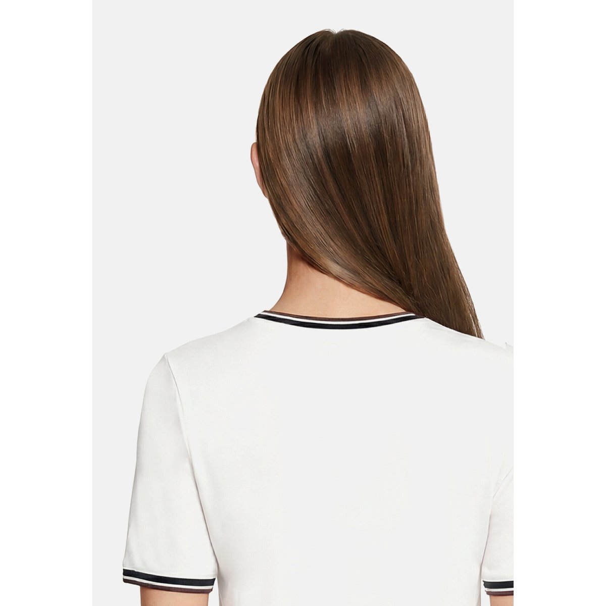 T-shirt basique à impression patch cream/brown, BETTY BARCLAY