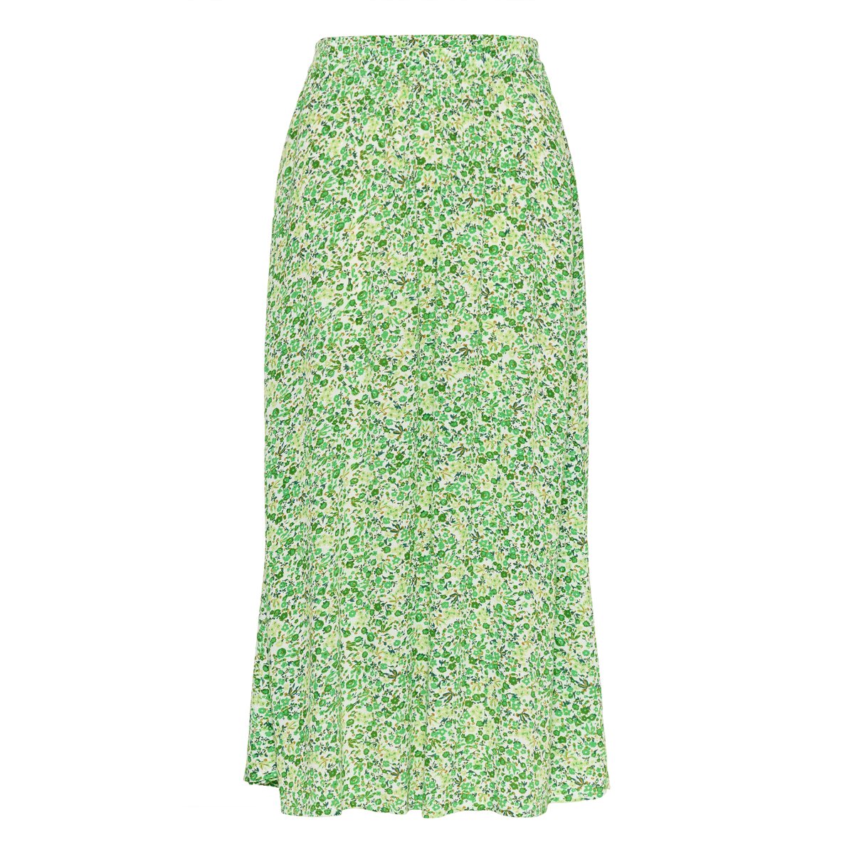 Jupe - tissage léger vert petite fleurs, KAFFE