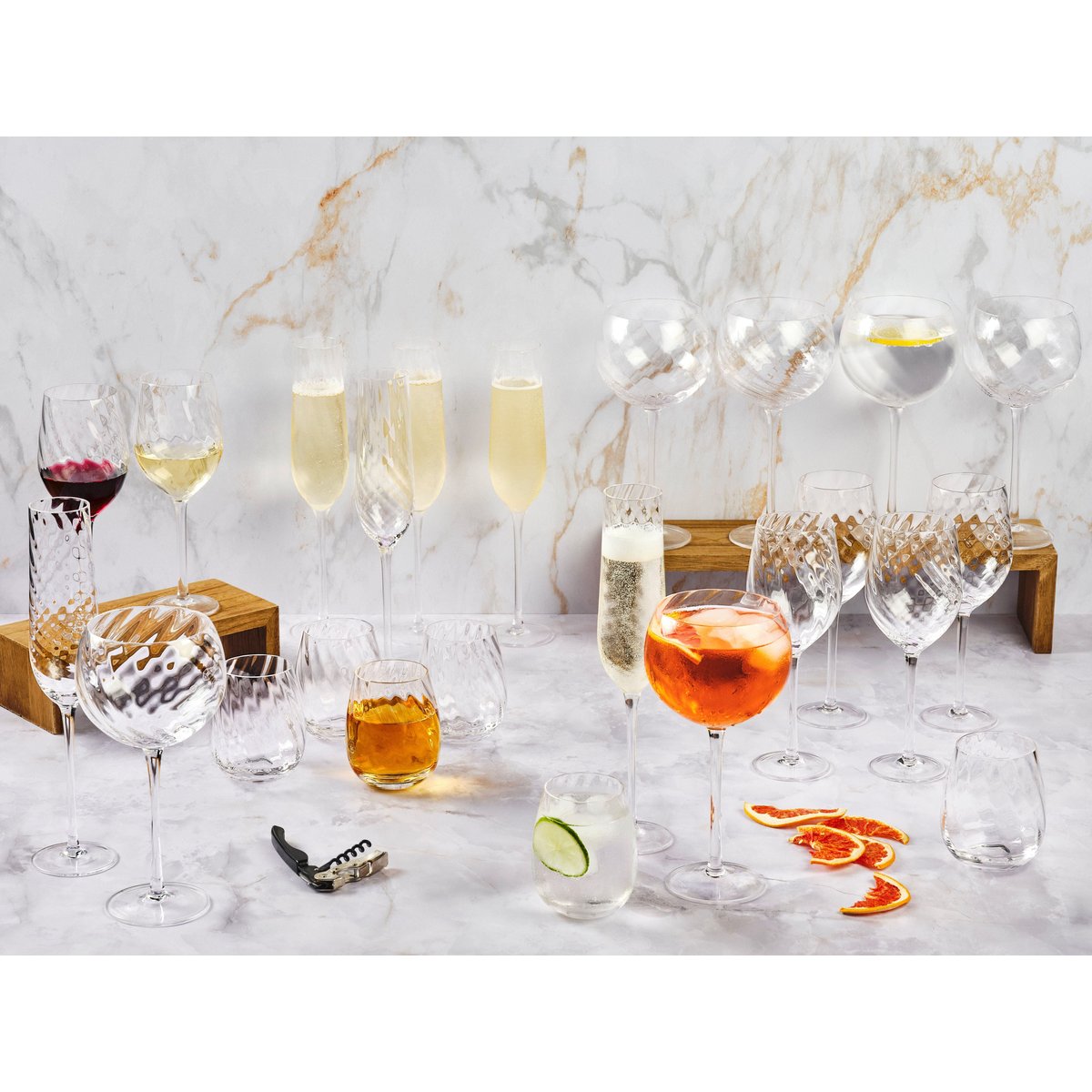 Verre à pied 36cl STEN - 6 pièces transparent, BJORN