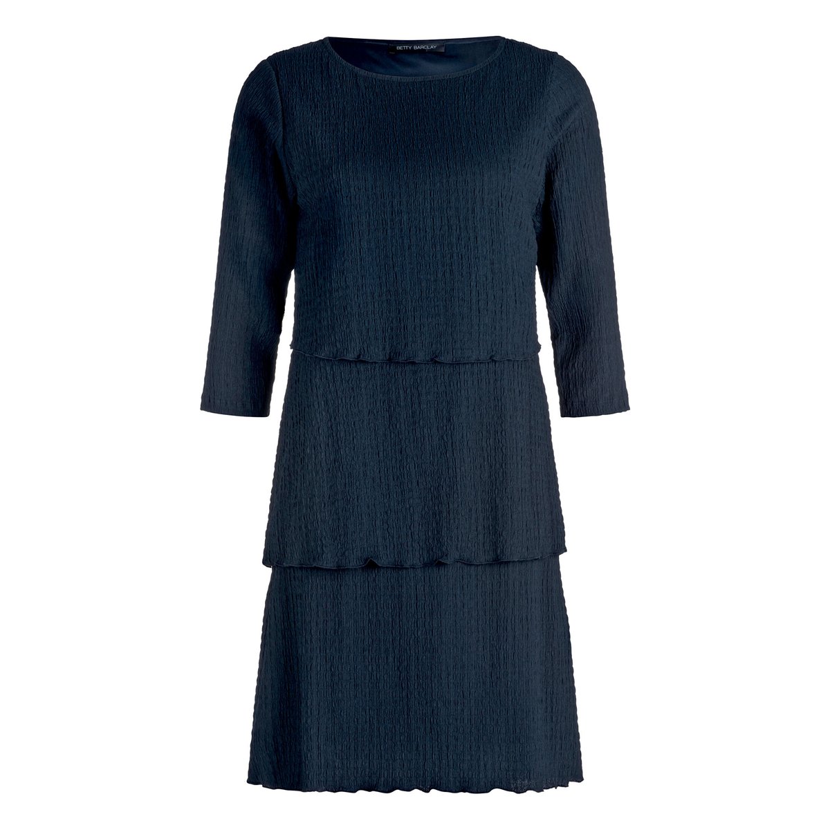 Robe à volants à manches 3/4 dark sky, BETTY BARCLAY
