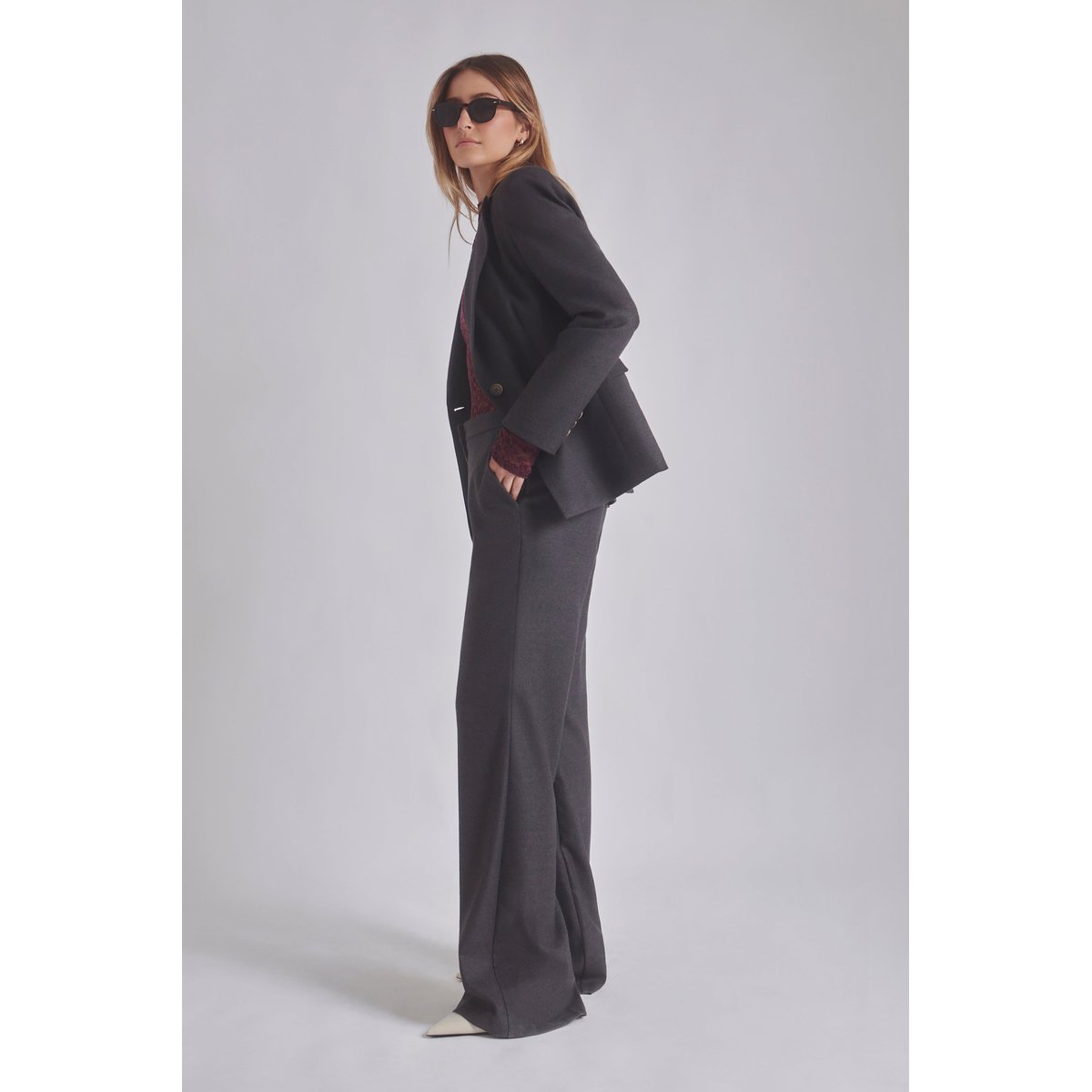Pantalon évasé BUTLER gris, BENOA