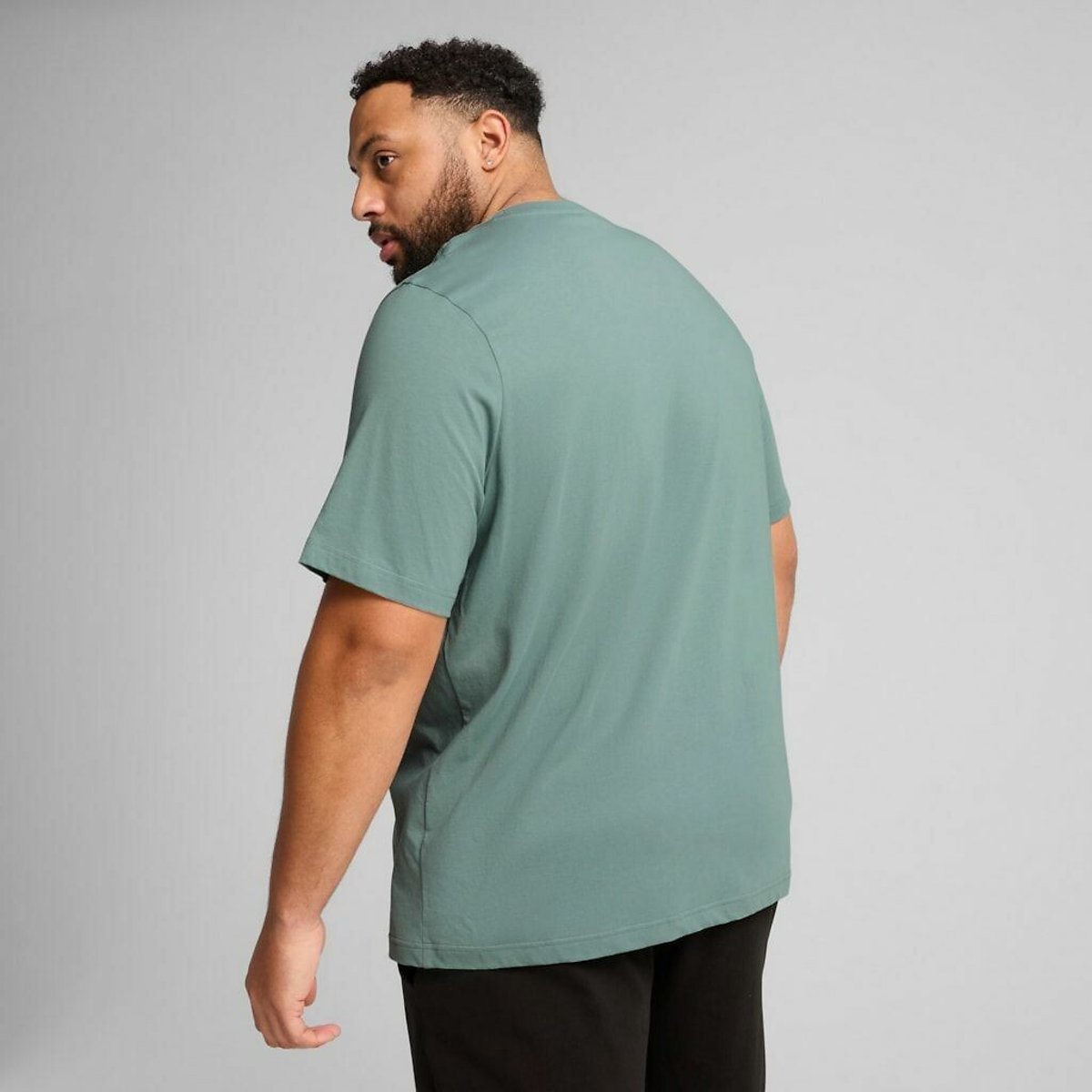 Crew Neck T-Shirt with Short Sleeves green, PUMA