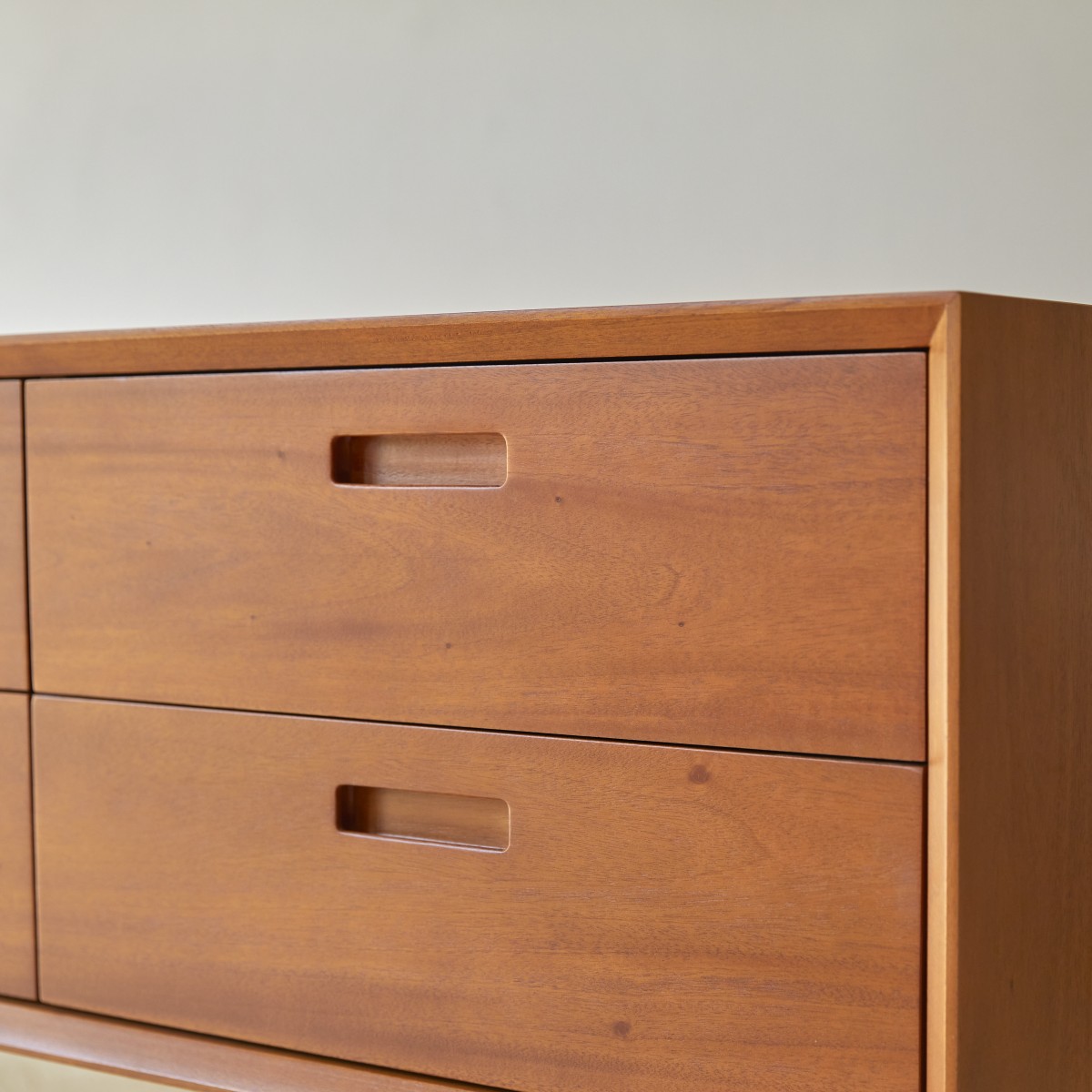 Commode en Acajou massif, MAGDA 50'S naturel, TIKAMOON