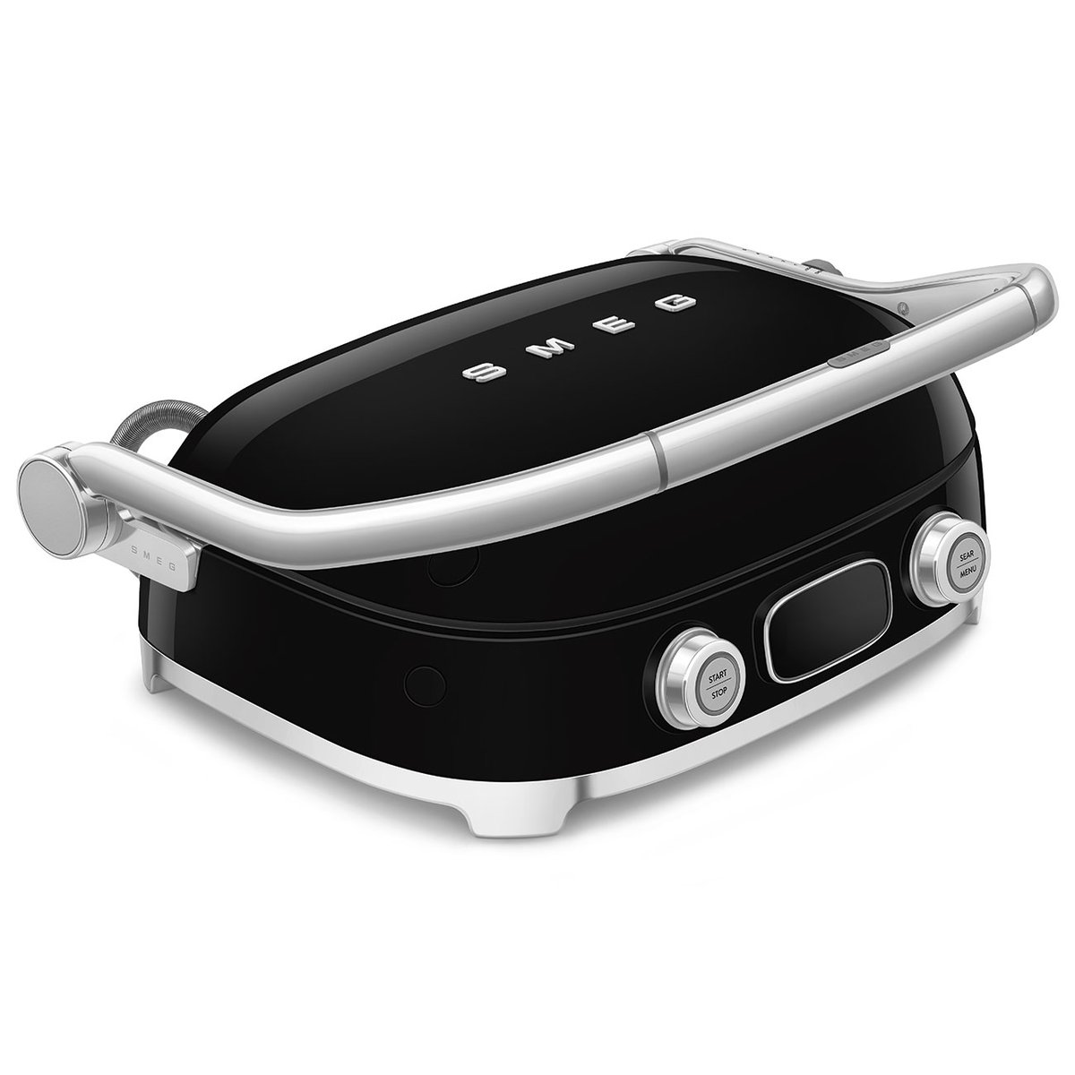 Gaufrier / Gril multifonction MGF01 noir brillant, SMEG