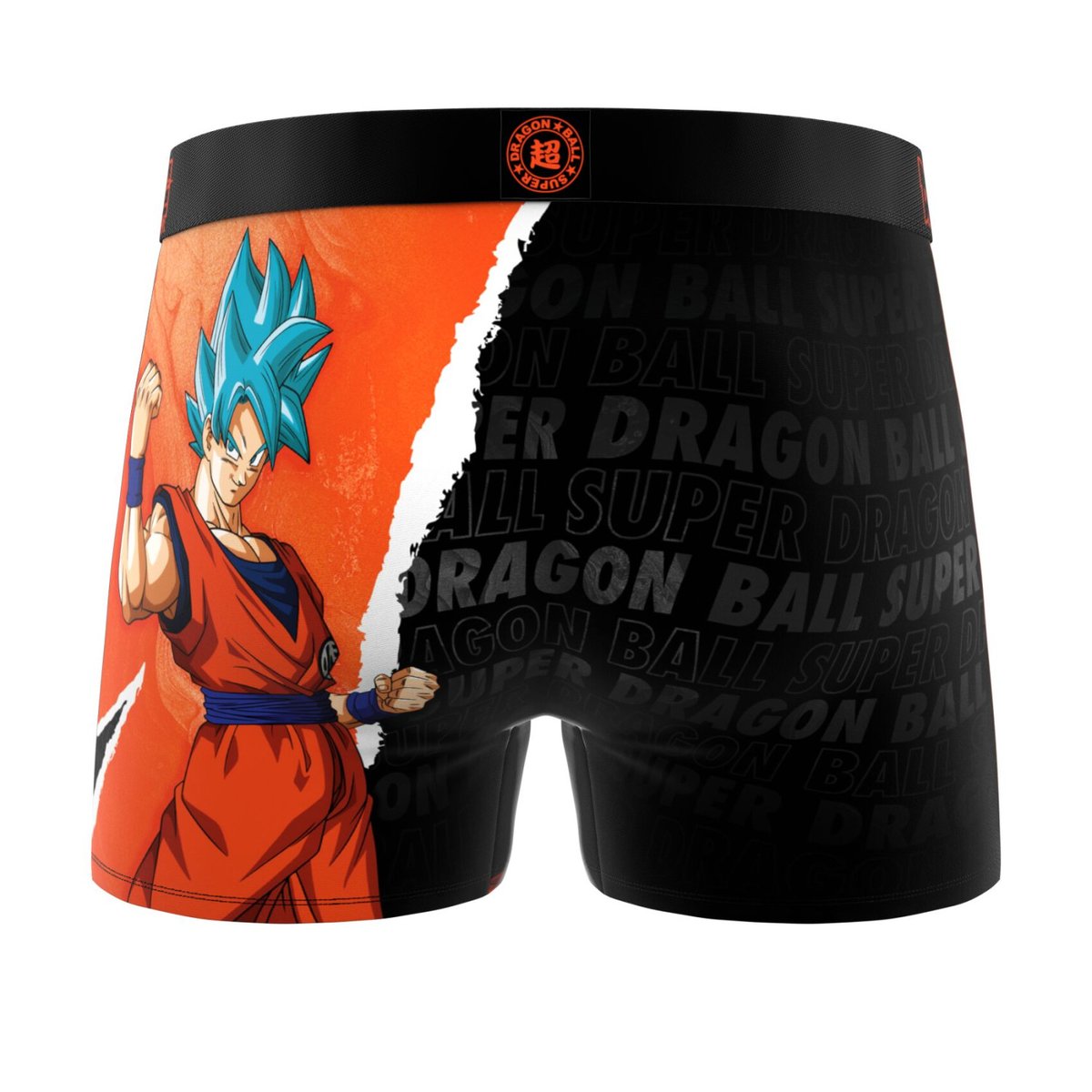 Lot De 4 Boxers Dragon Ball Super noir/violet/orange/bleu/or, FREEGUN