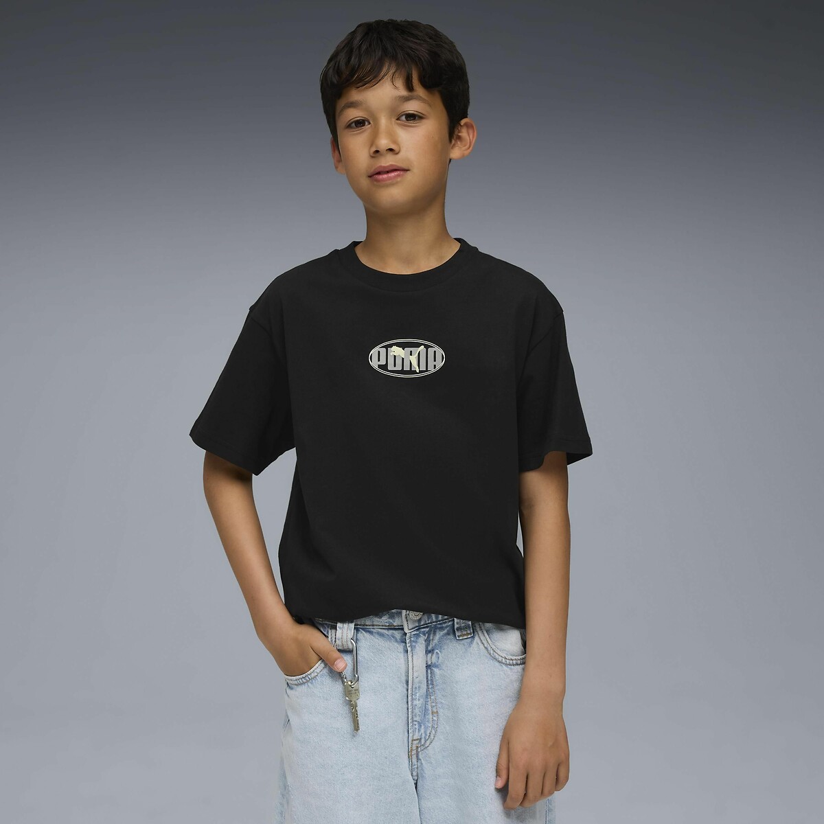 T-shirt met korte mouwen zwart, PUMA