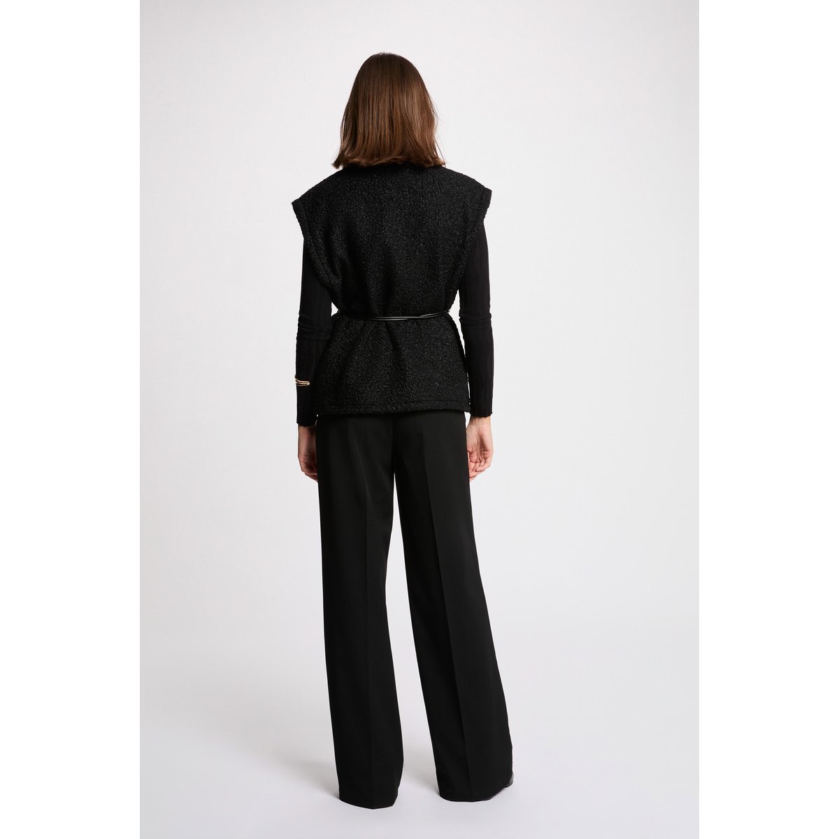 Veste sans manches noir, MORGAN
