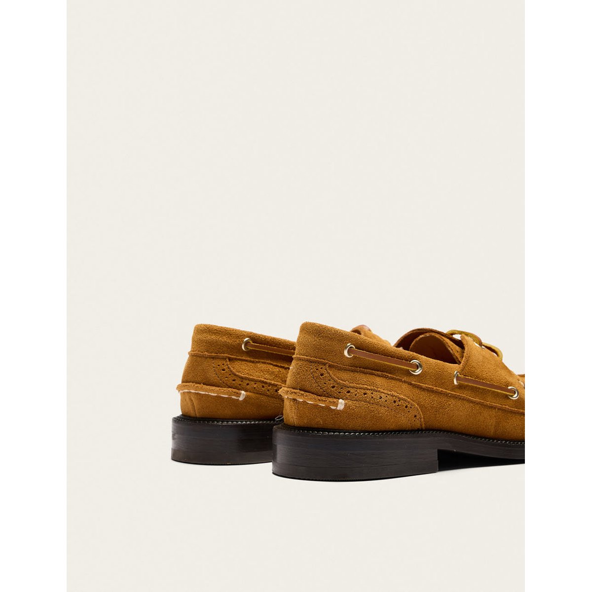 Derbies NIZA suède ambre, ODAJE