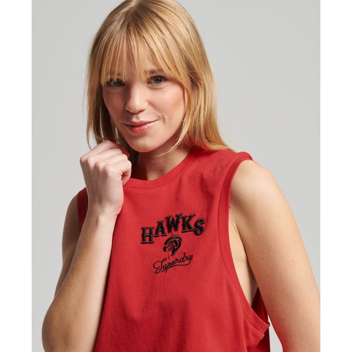 Débardeur Collegiate Vintage rouge rebelle, SUPERDRY