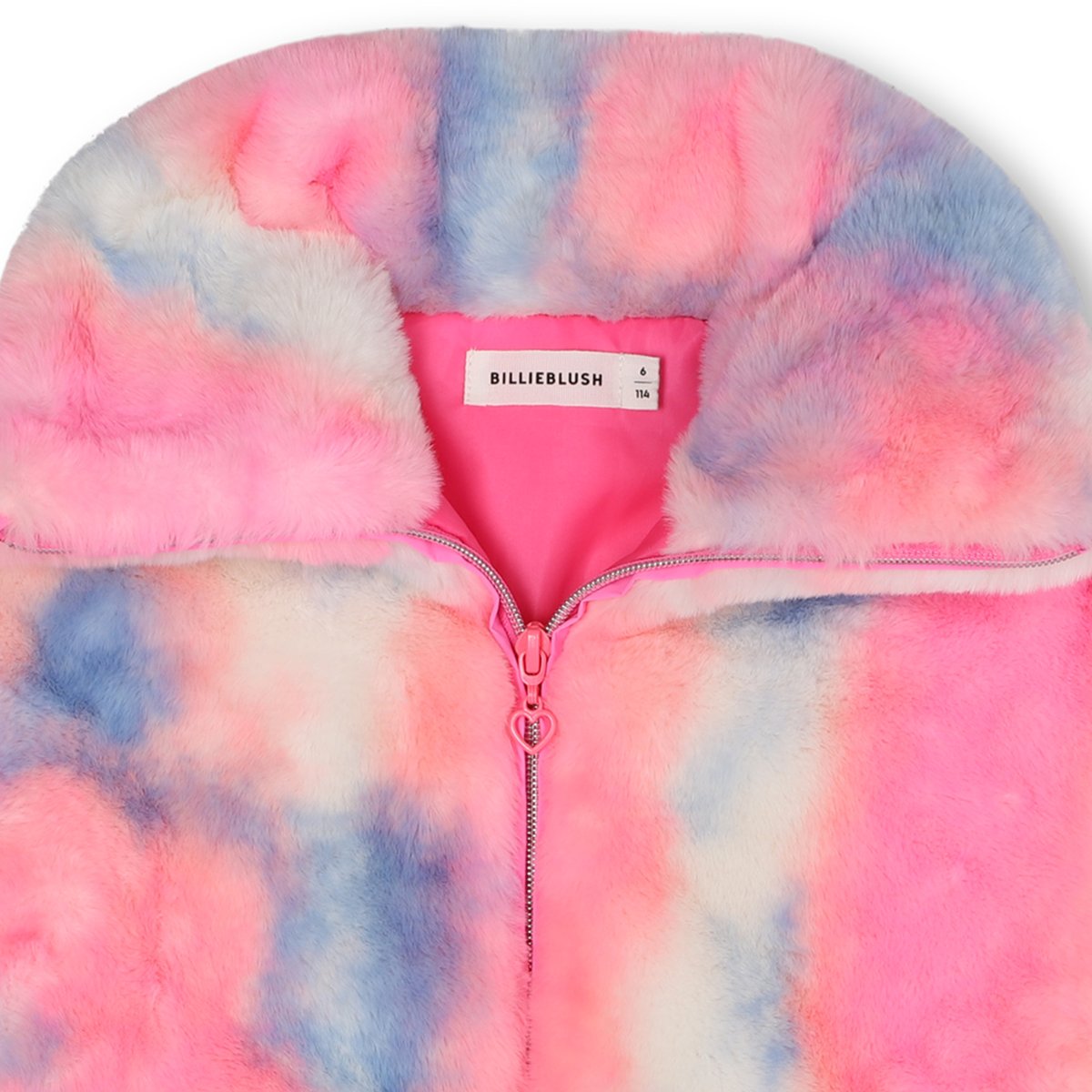 Manteau en polaire souple rose flash, BILLIEBLUSH
