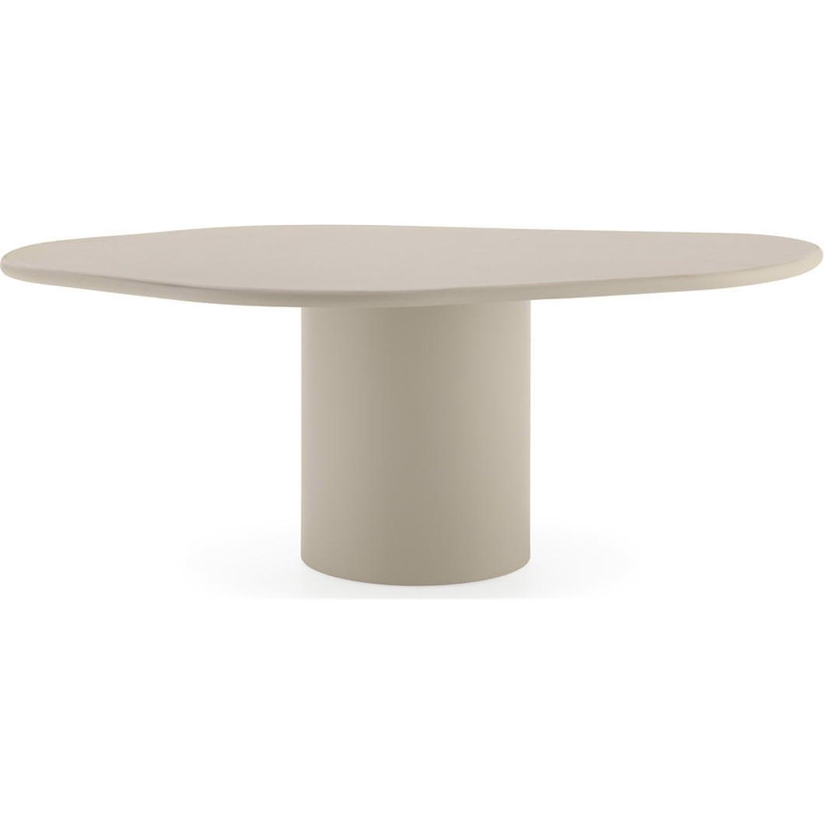 Table de salle à manger sculpturale taupe, RECOLLECTION