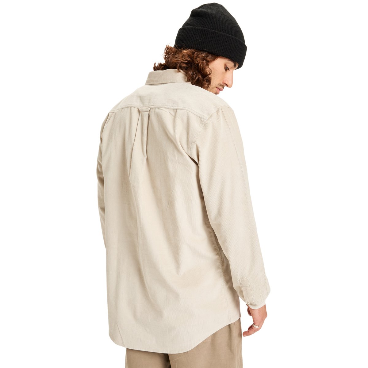 Chemise manches longues SMOKE TRAIL CORD gris moonstruck, QUIKSILVER