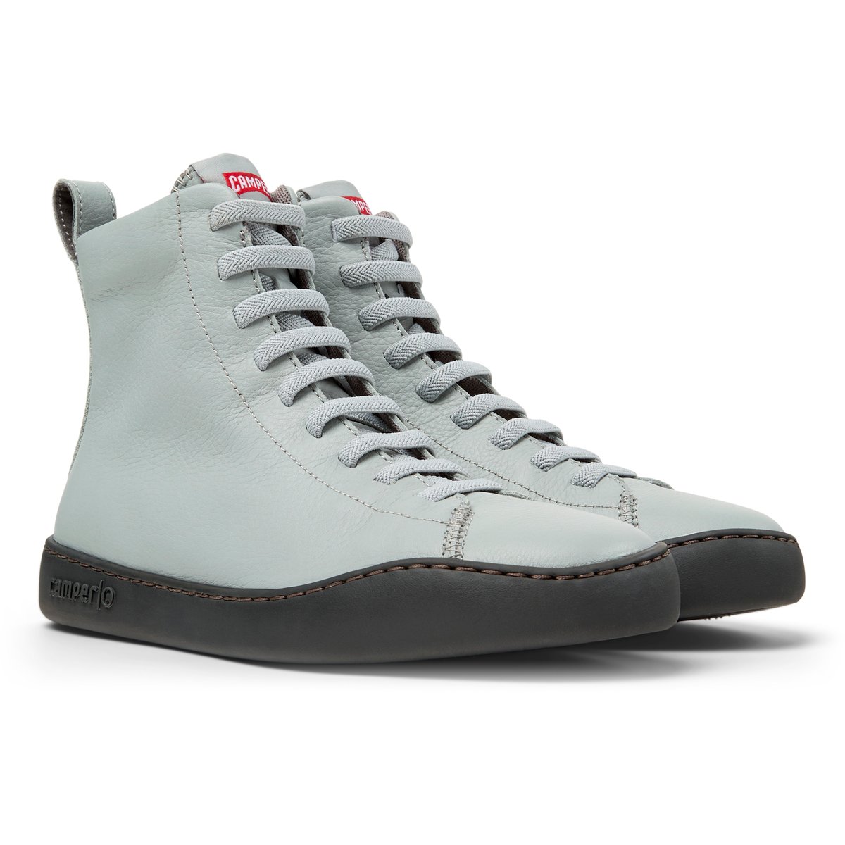 Sneaker-Bootie Peu Touring Smooth Leather gris pastel, CAMPER