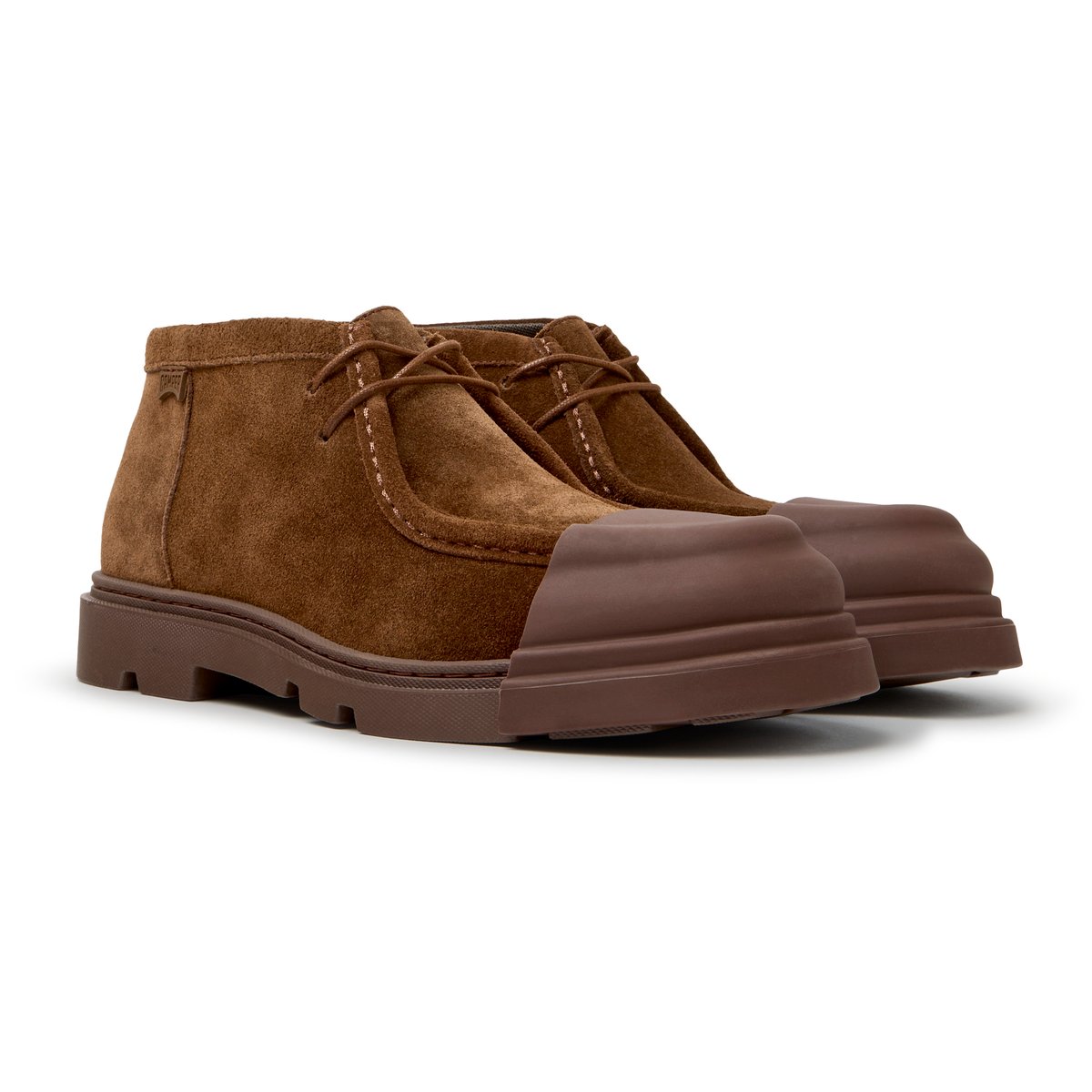 Bottines Junction Suede Leather brun moyen 005, CAMPER