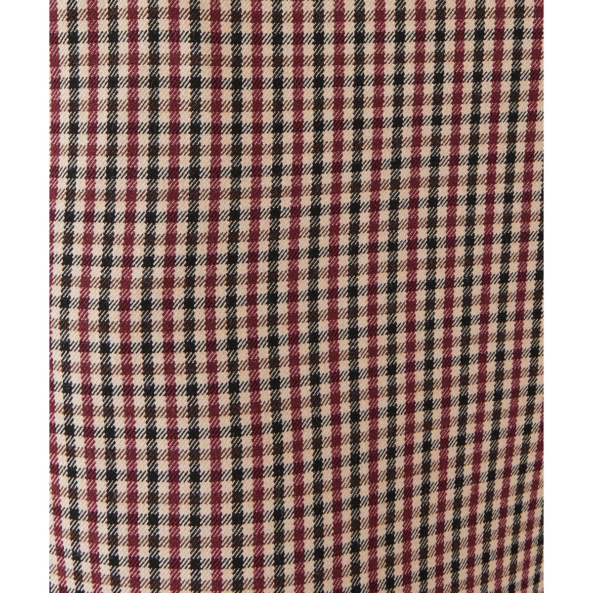 Pantalon 7/8ème bi-stretch marron beige petits carreaux, DAMART