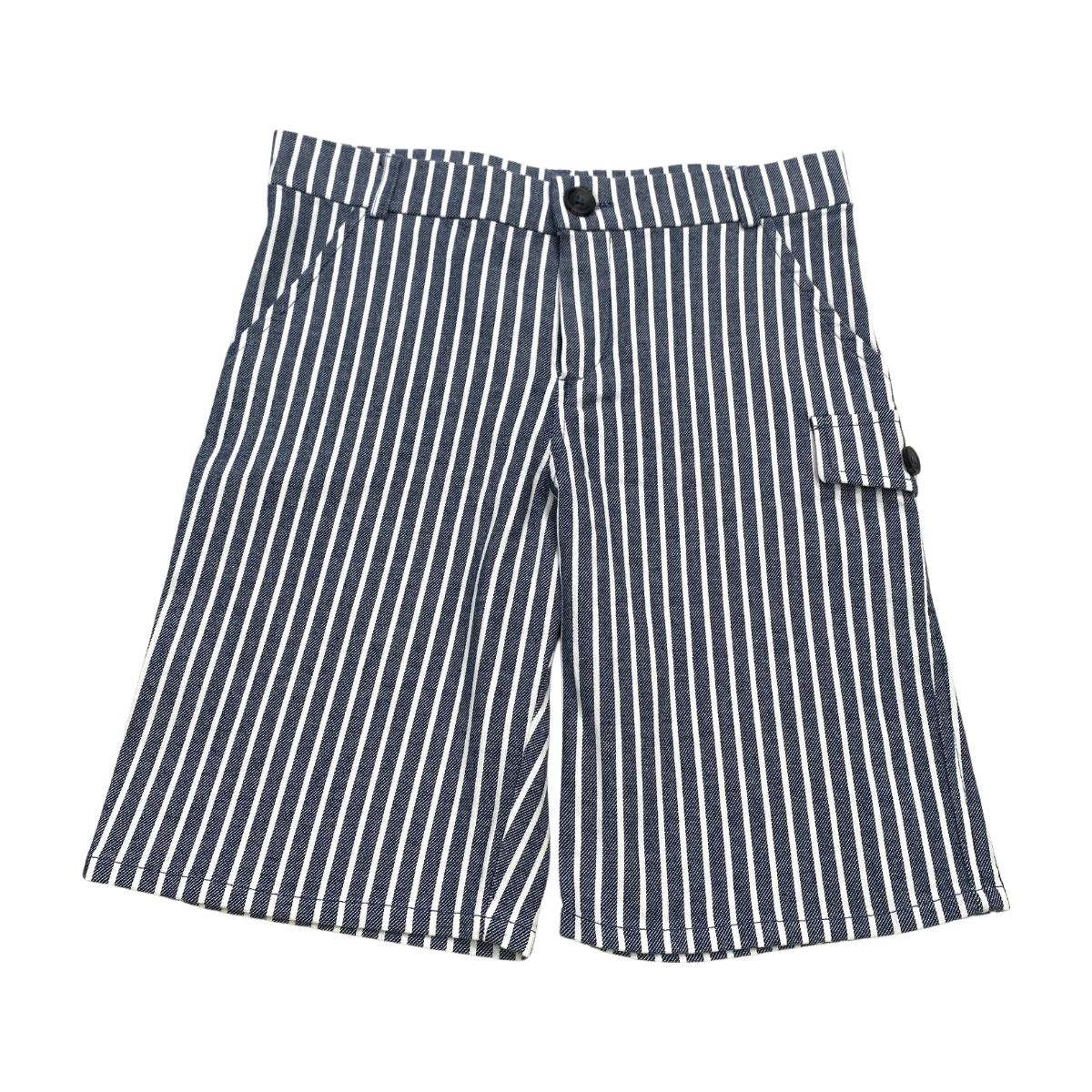 Bermuda enfant - Très bon état blanc, bleu, TARTINE ET CHOCOLAT