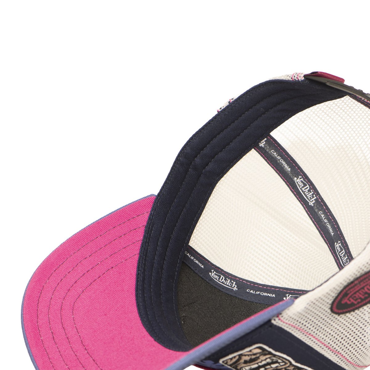 Casquette Trucker Patches violet/bleu foncé/rose/beige, VON DUTCH
