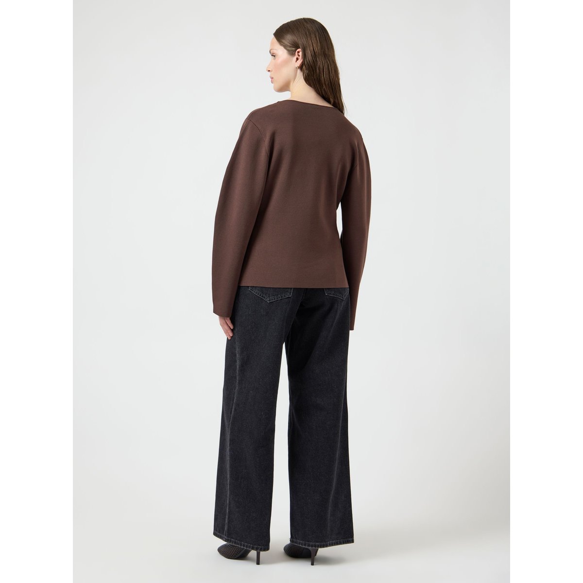 Cardigan En Maille chocolate brown, YAS