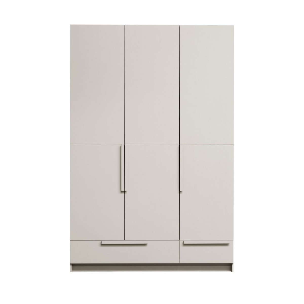 Armoire 3 portes en bois H215cm- PURE beige, WOOOD