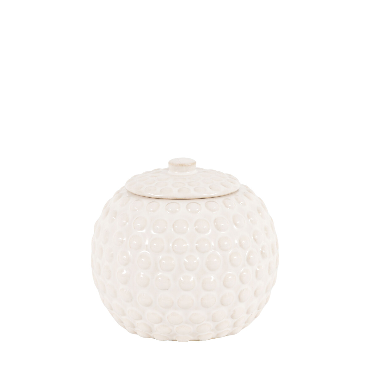 Small Acerno Beaded Trinket Jar in White white, ÉDITÉ