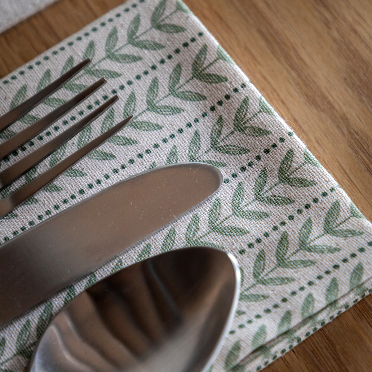 Set of 4 Archer Leaf Napkins natural, ÉDITÉ