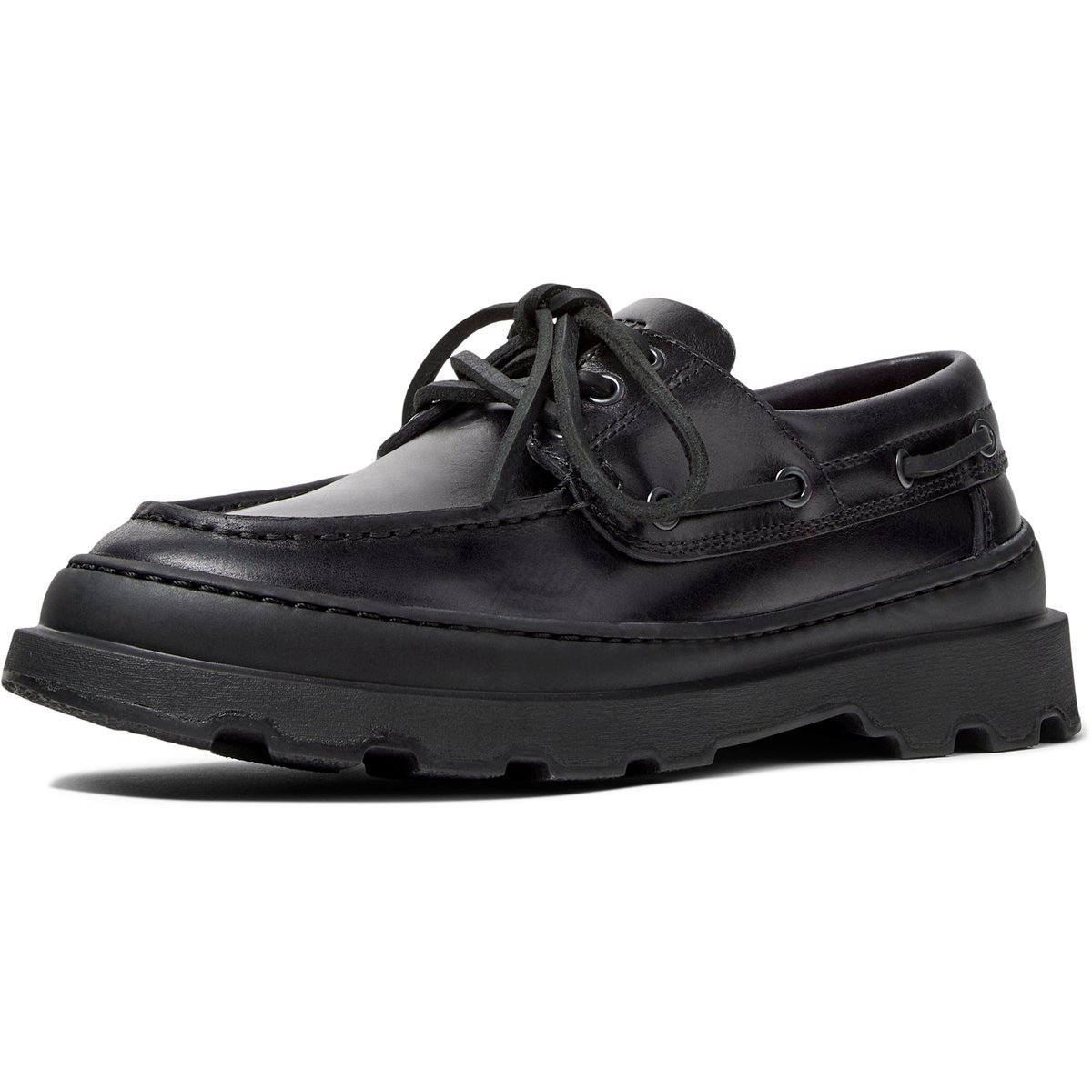 Mocassins Brutus+ cuir noir, CAMPER