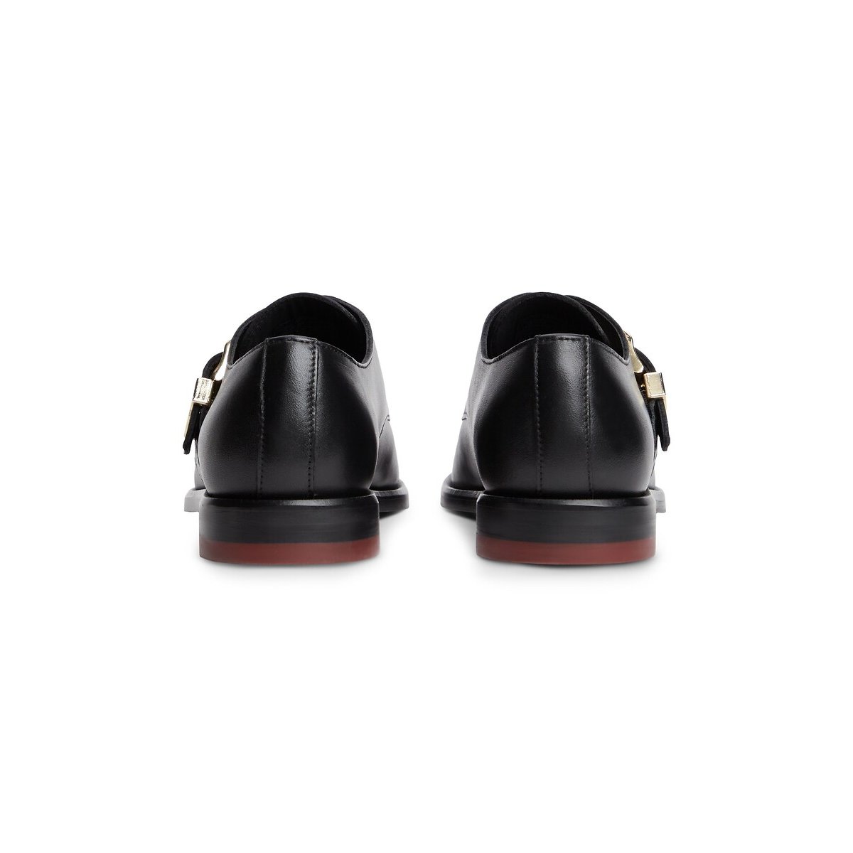 Mocassins monk en cuir noir, TOMMY HILFIGER
