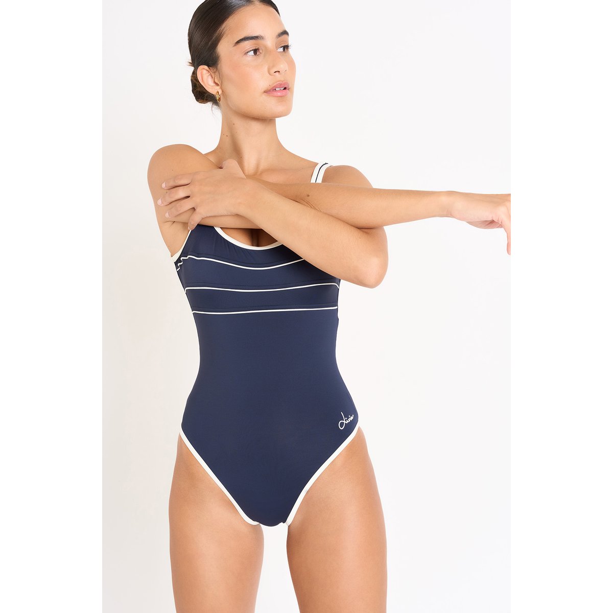 Maillot de bain 1 pièce Ancolie - PAVILLON bleu marine, LIVIA