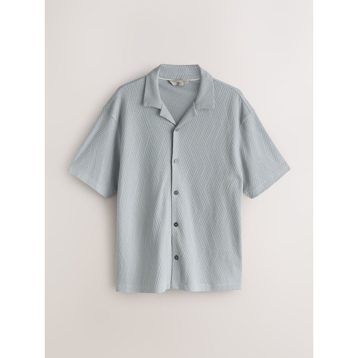 Chemise en jersey à col revers, lot de 3 bleu, blanc/gris, NEXT