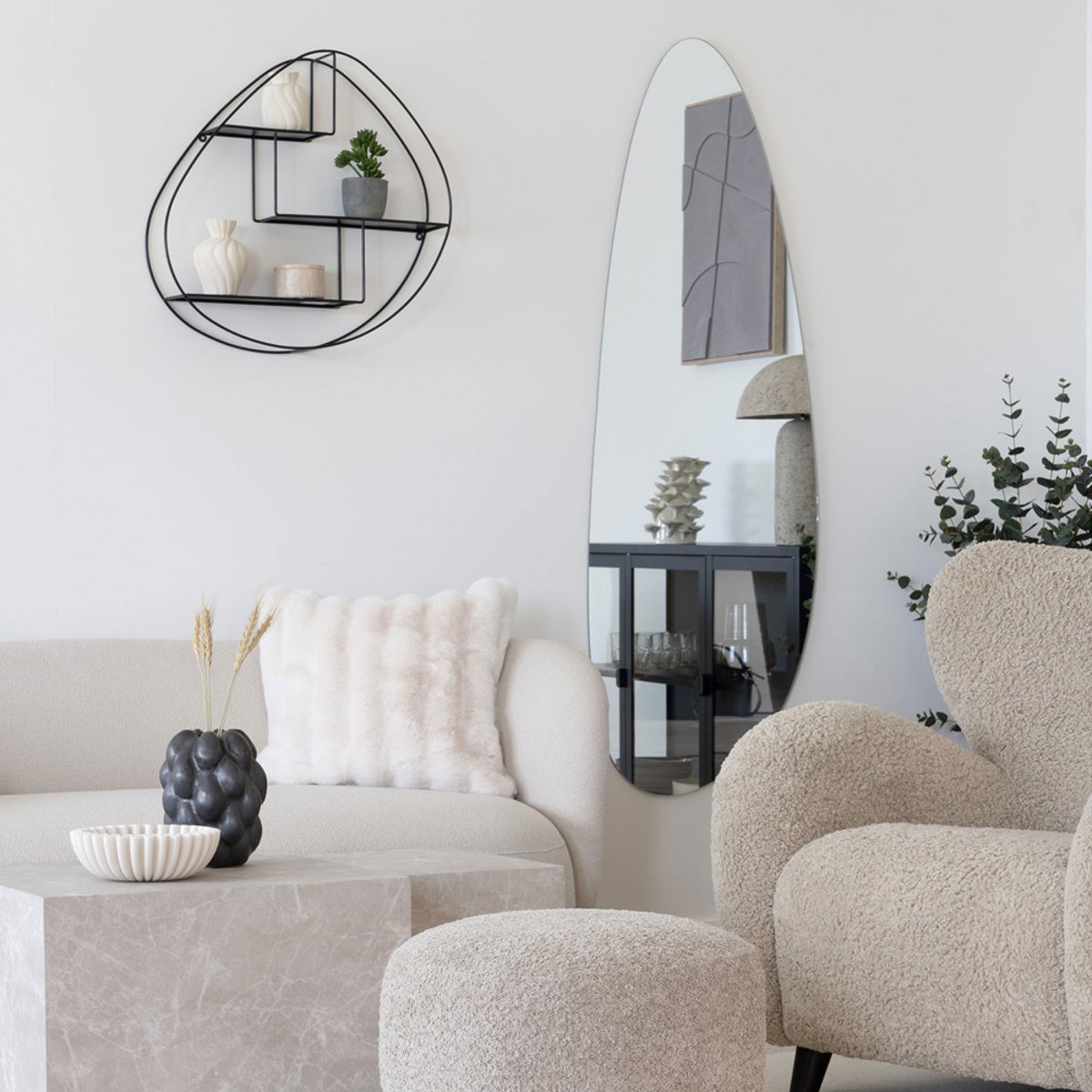 Miroir organique 57x160cm- PAGANI transparent, HOUSE NORDIC