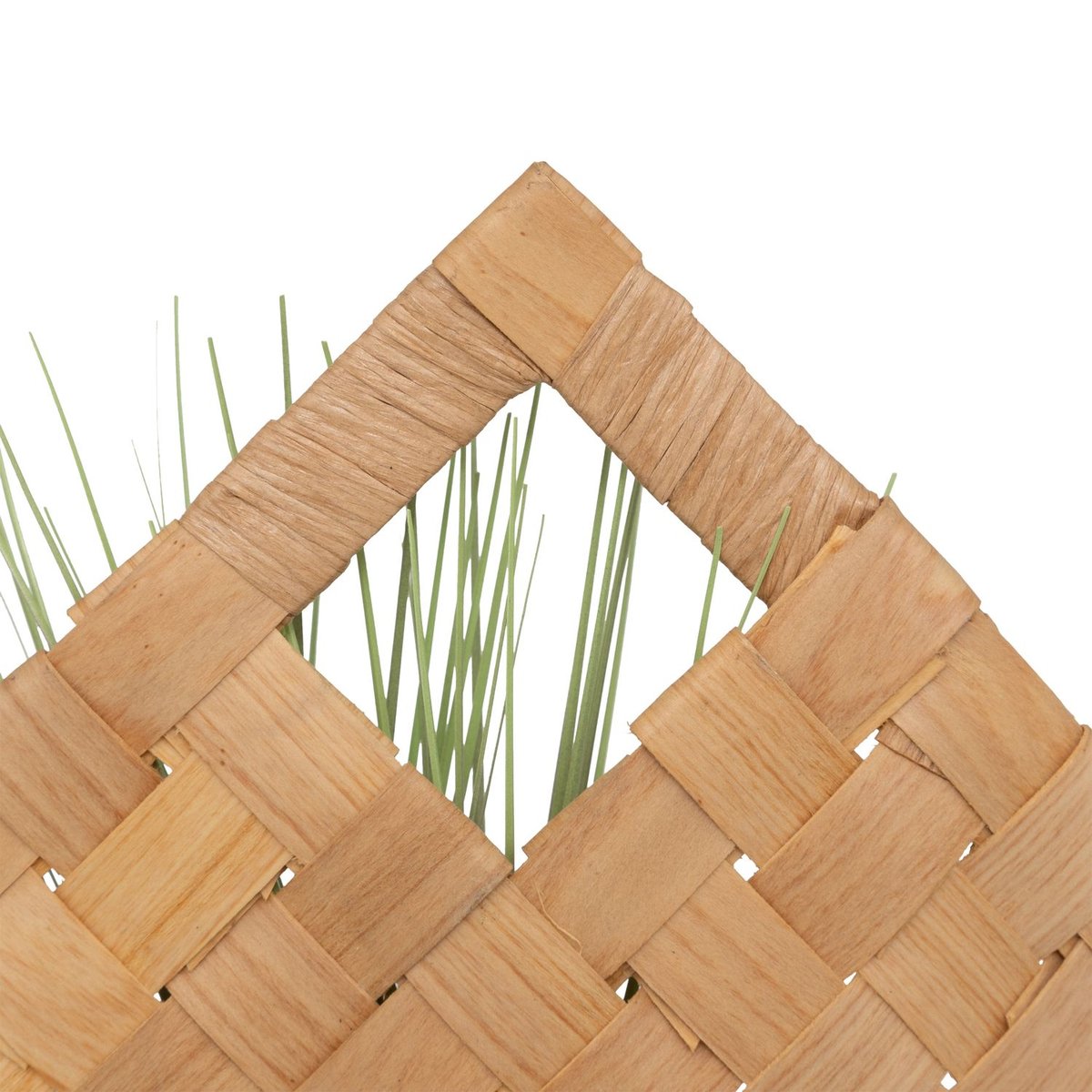Plante artificielle suspendue avec panier en fibre de bambou JIKA beige, ATMOSPHERA