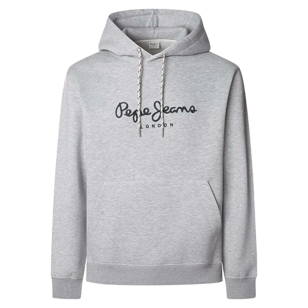 Sweat À Capuche Avec Logo gris chine, PEPE JEANS