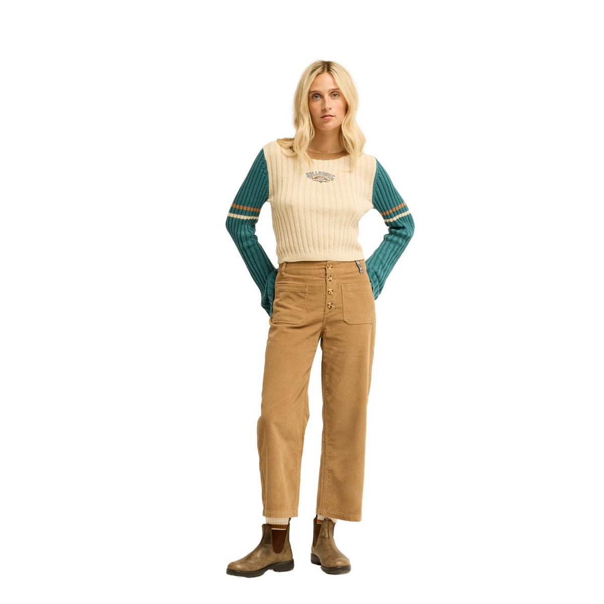 Pantalon en velours SINCE 73 SEA marron cement, BILLABONG