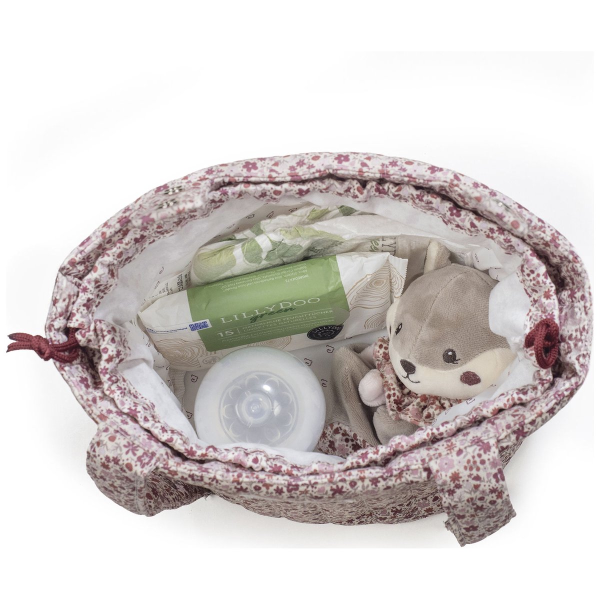 Sac Bucket Cherry Fleurs mauve, PASITO A PASITO