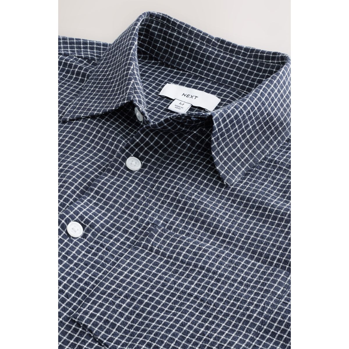 Chemise à manches longues et carreaux bleu marine, NEXT