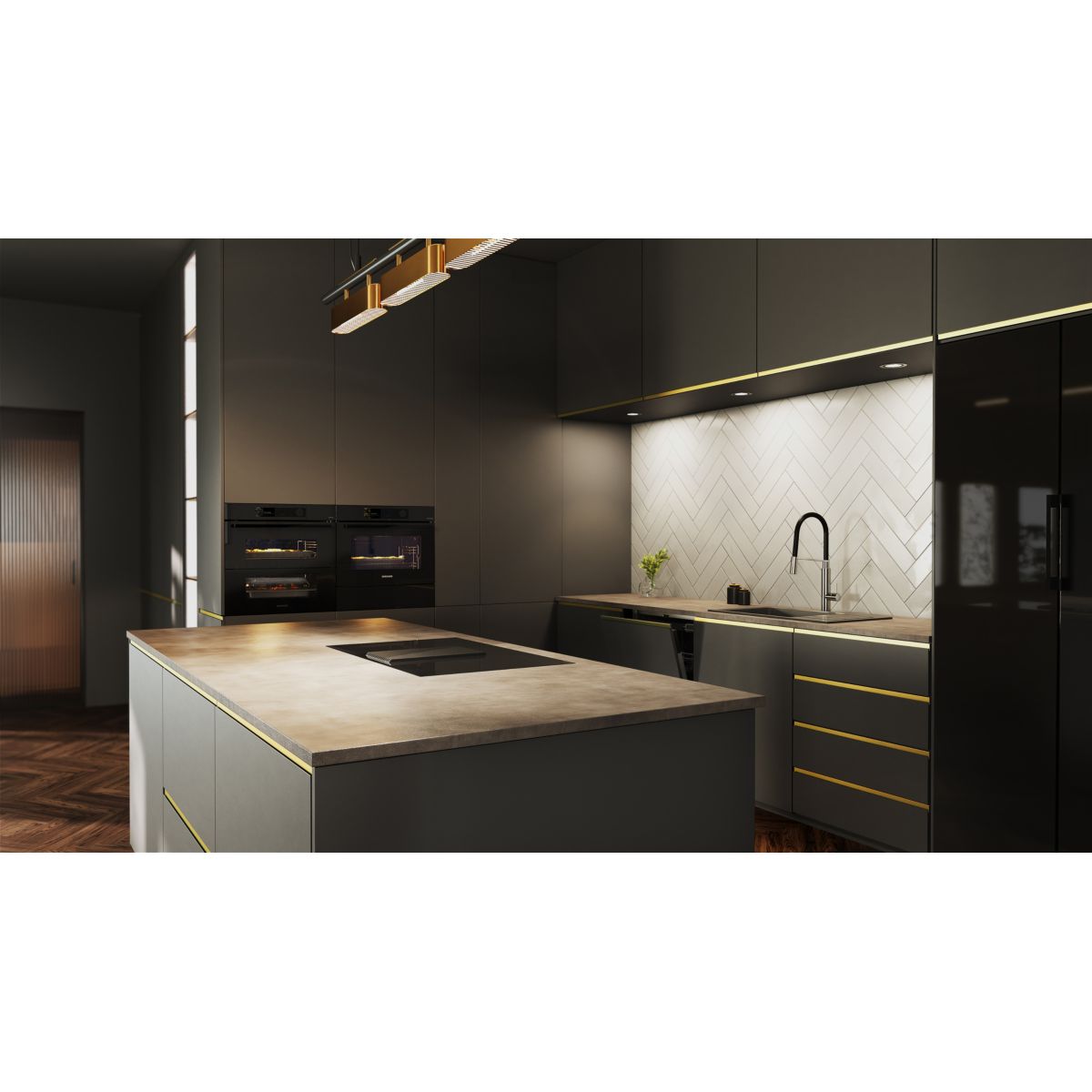 Four encastrable NV7B6795JAK Bespoke série 6 noir, SAMSUNG
