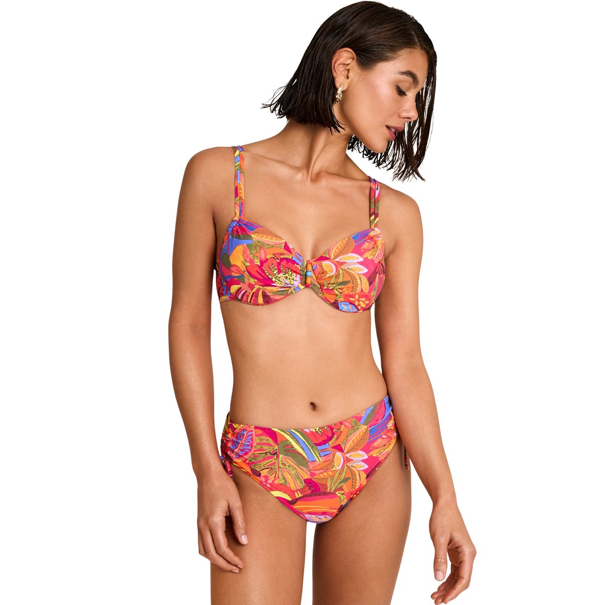 Haut maillot de bain emboîtant SUNSET orange, SELMARK MARE
