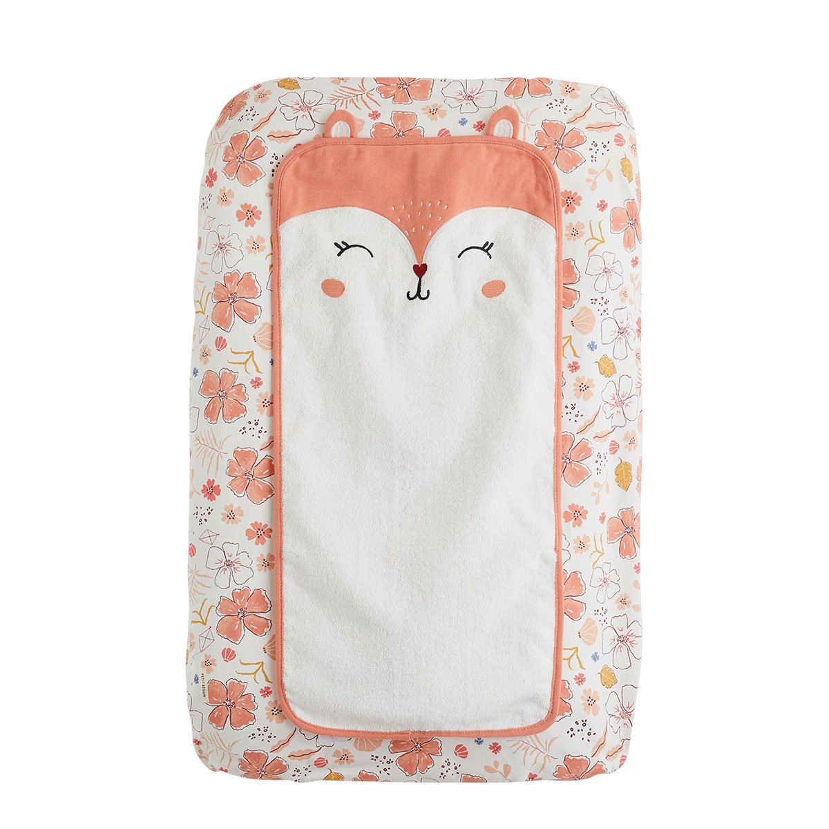Housse de matelas à langer + 2 tapis de change Santa Giulia rose, PETIT BEGUIN