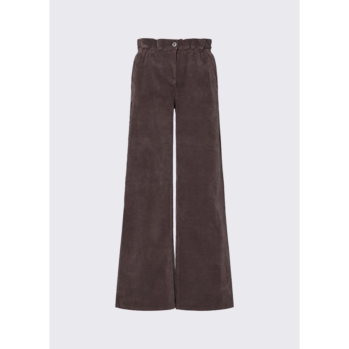 Pantalon en velours a côtelé marron foncé, LIU JO
