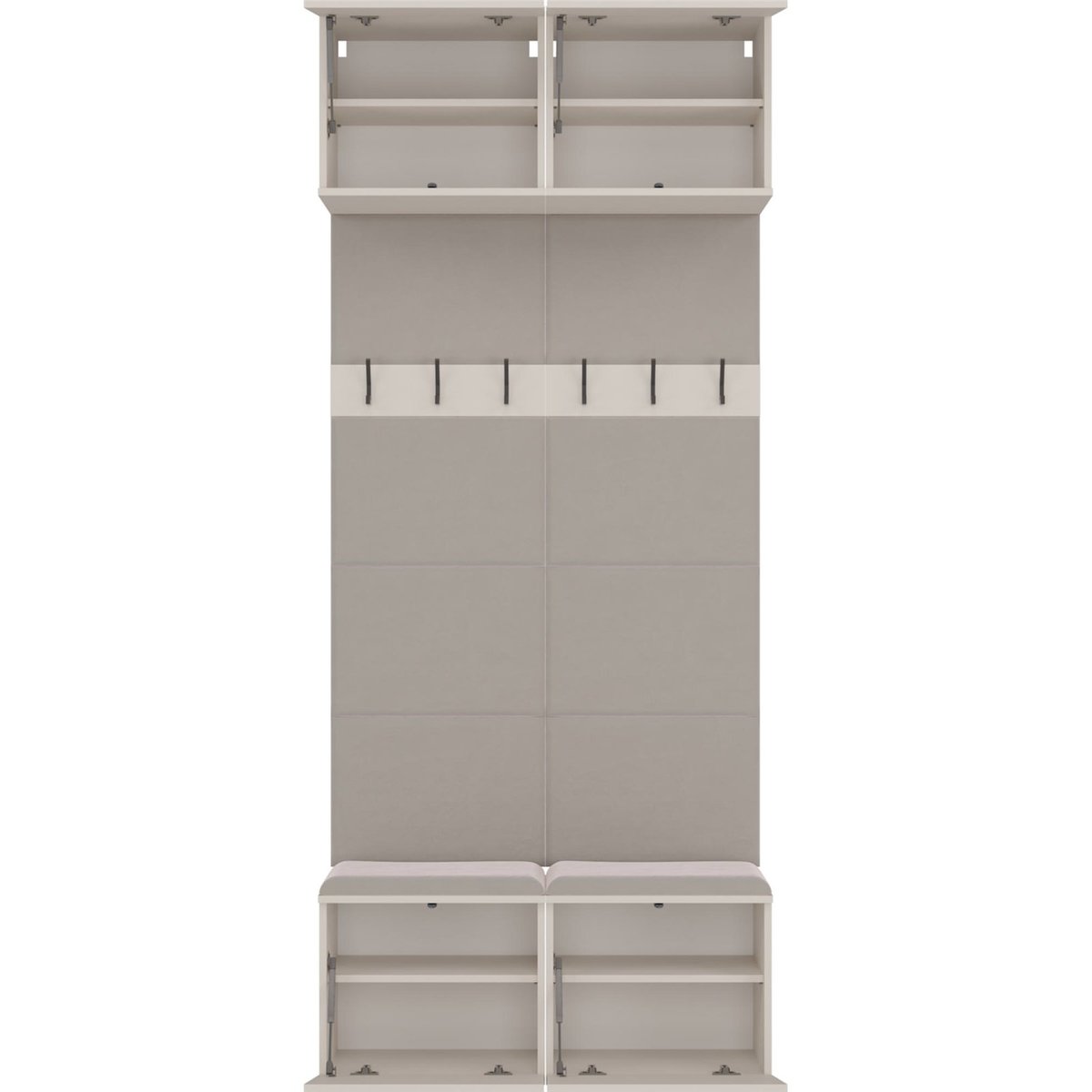 Garderobe d'entrée en bois collection HAGA cachemire et beige, RECOLLECTION