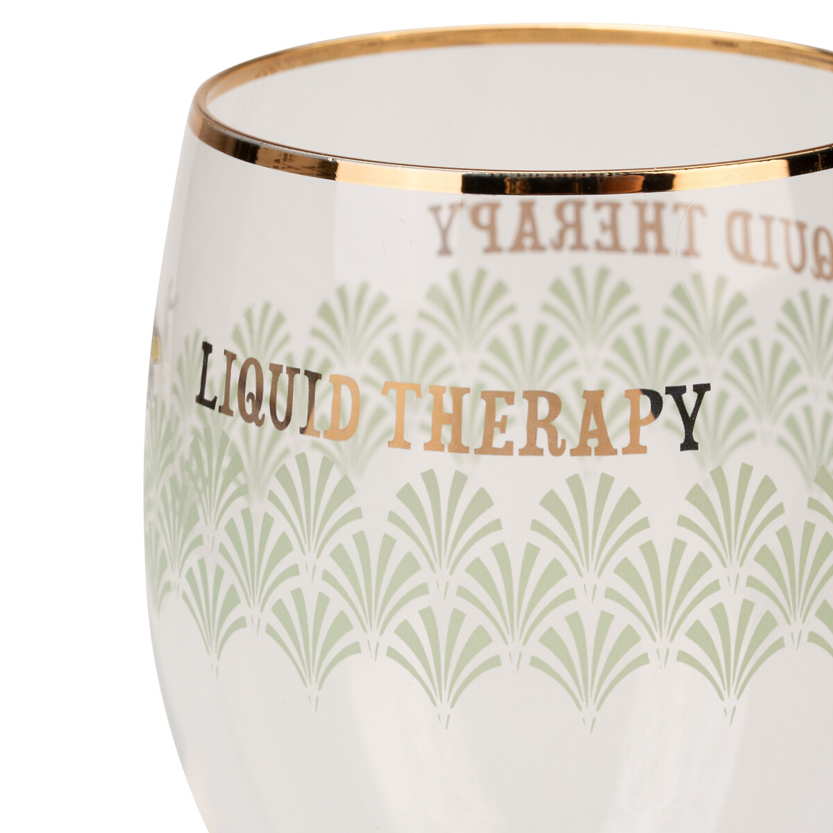 "Liquid Therapy" Bee Wine Glass transparent, YVONNE ELLEN