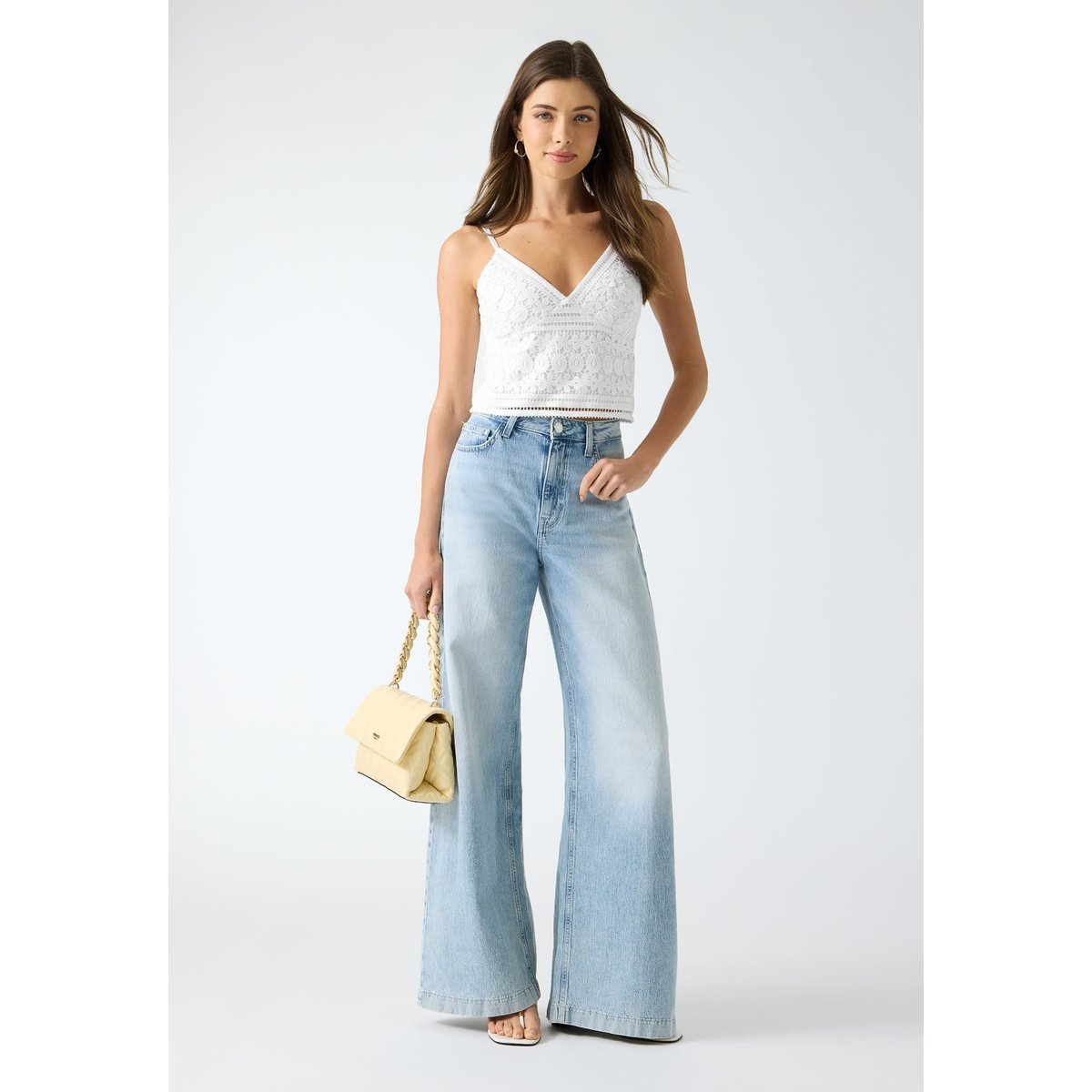 Haut En Dentelle blanc, GUESS