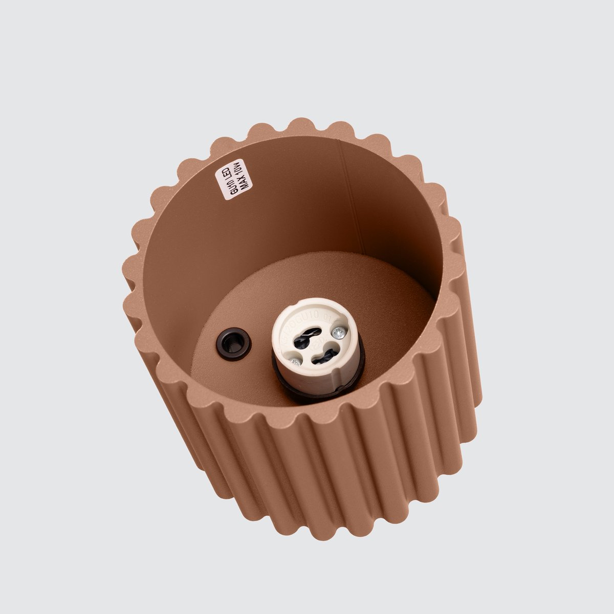 Plafonnier Aluminium Moka GU10 1 Aura marron, EDEN