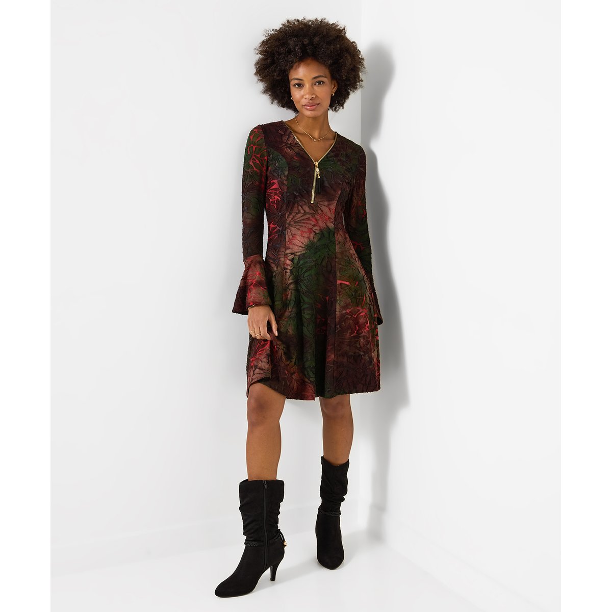 Robe Zippée Devant Collette vert, JOE BROWNS