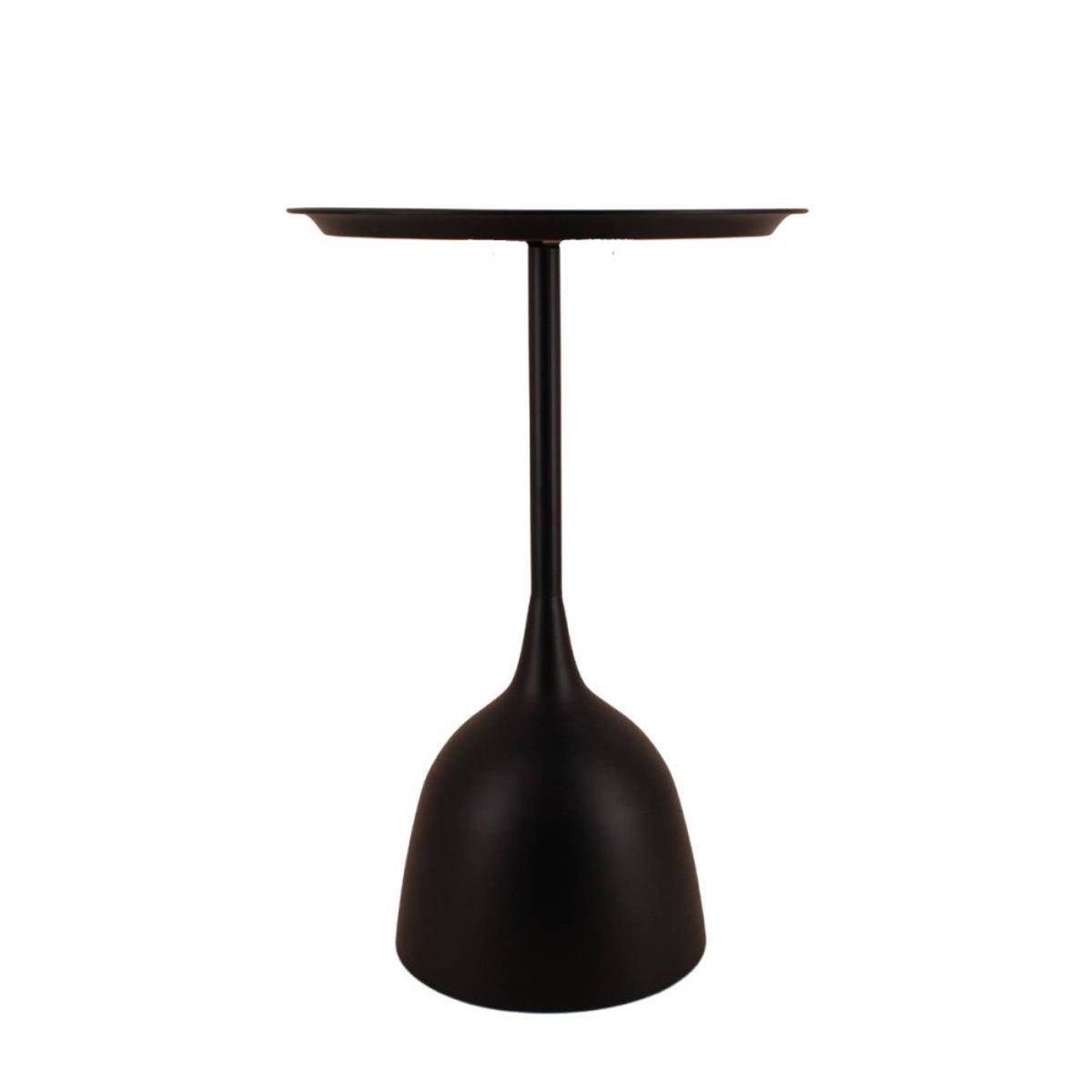 Table d'appoint design en métal noir 60cm noir, ORNAMI