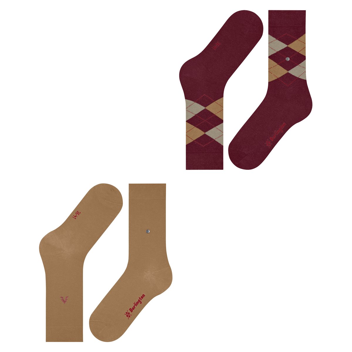 Chaussettes Everyday X-Mas 2-Pack Opaque multipack-trois, BURLINGTON
