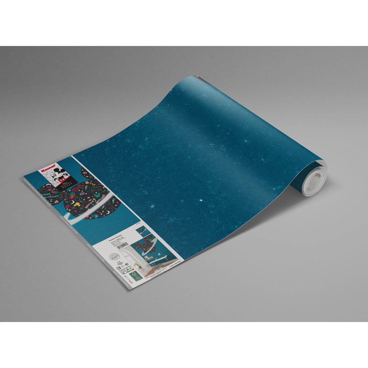 Papier peint Komar - Planet Mickey - 200 x 280 cm bleu, HEXOA