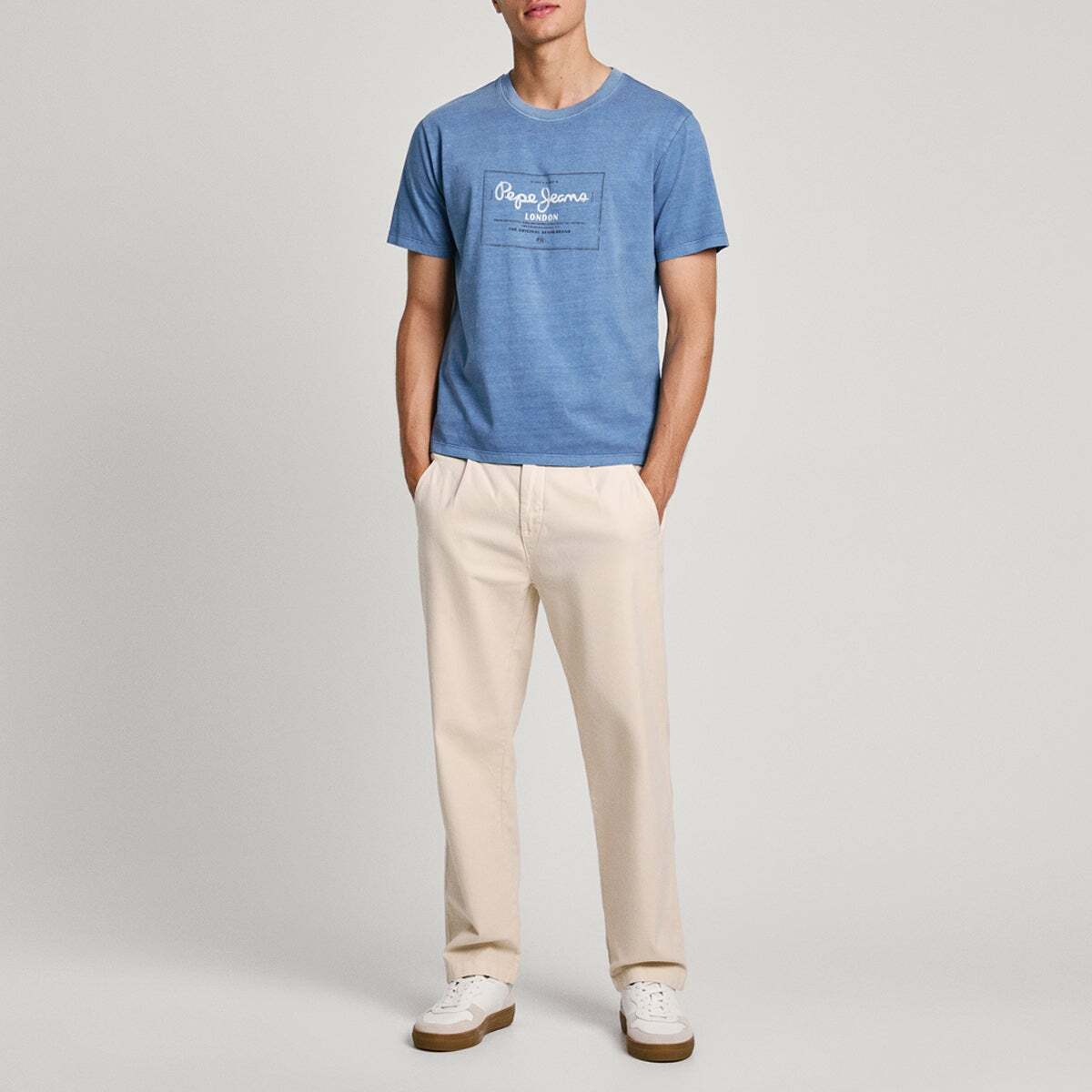 T-Shirt Coupe Regular Avec Logo bleu union, PEPE JEANS