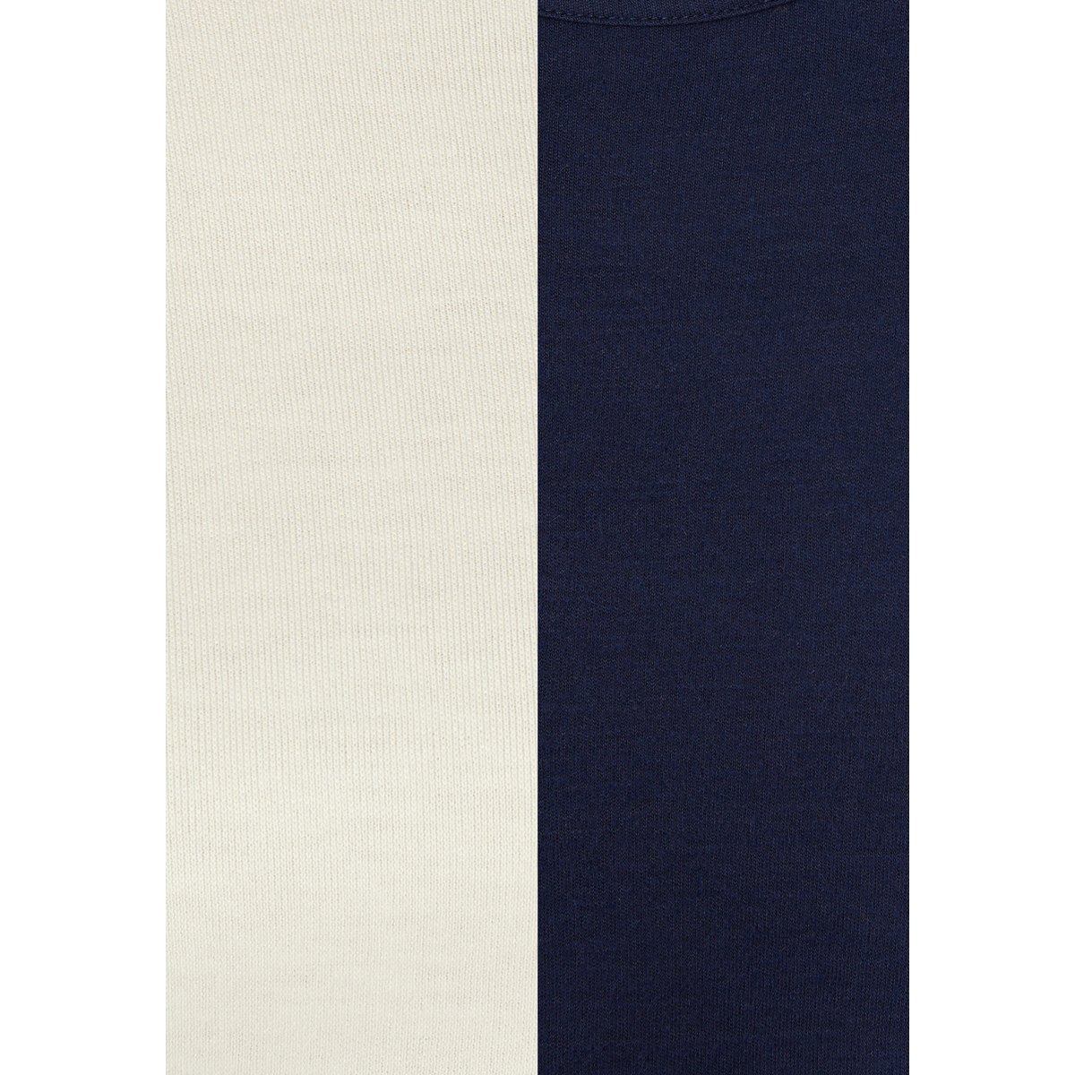 T-shirts col rond - Lot de 2 bleu lot marine + écru, DAMART